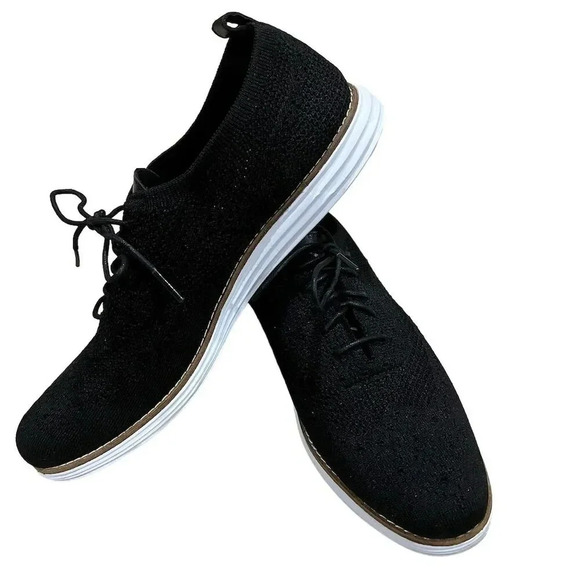 Cole Haan Women's Size 11 Black Stitchlite Wingtip Oxford Flats - Picture 3 of 9